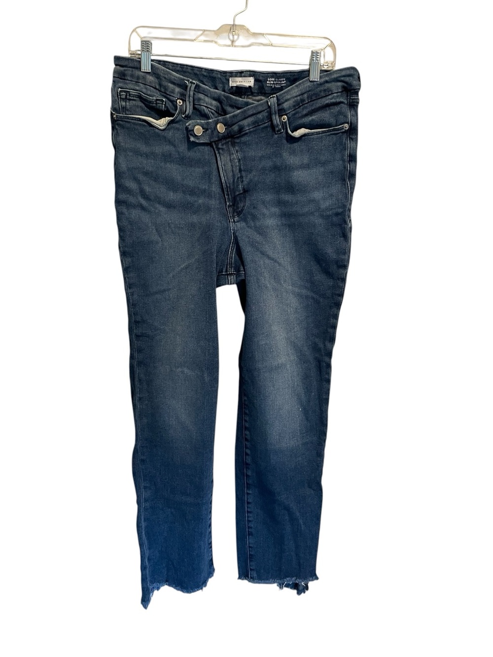 Good American double button cross over size 14/ 32 jeans